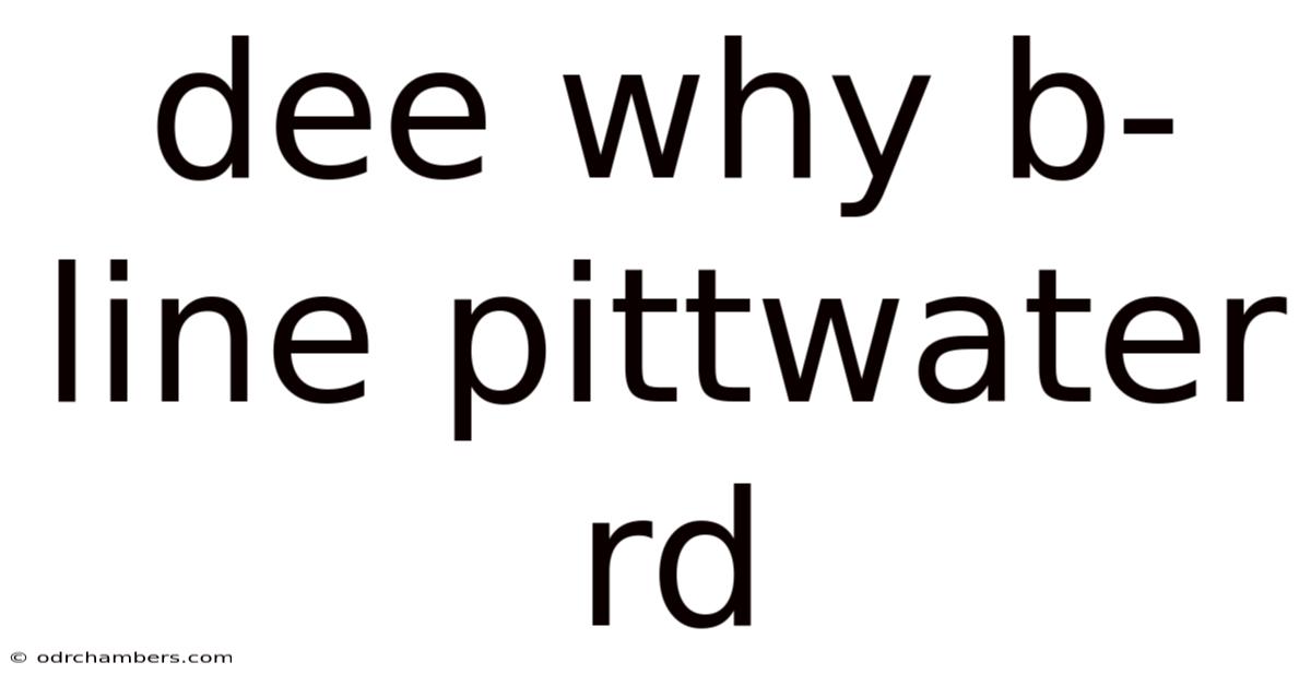 Dee Why B-line Pittwater Rd