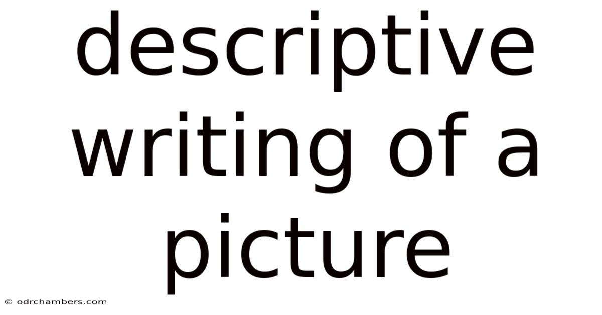 Descriptive Writing Of A Picture