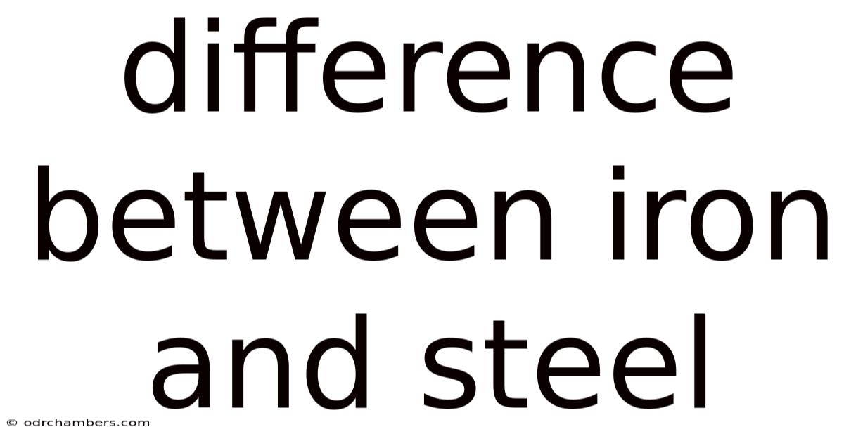 Difference Between Iron And Steel