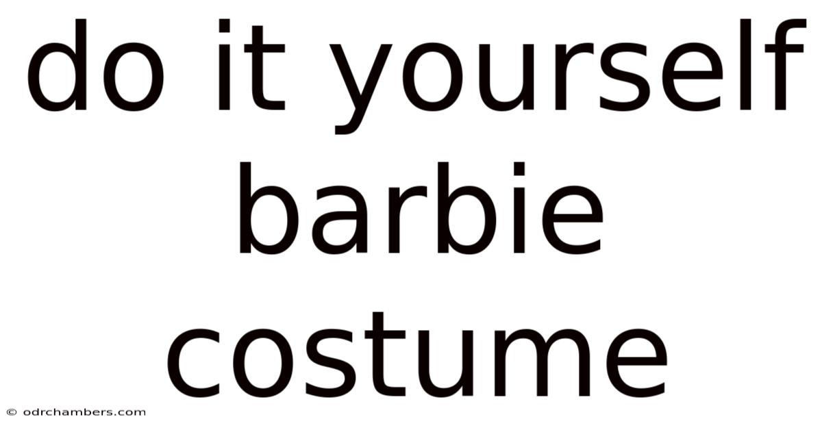 Do It Yourself Barbie Costume