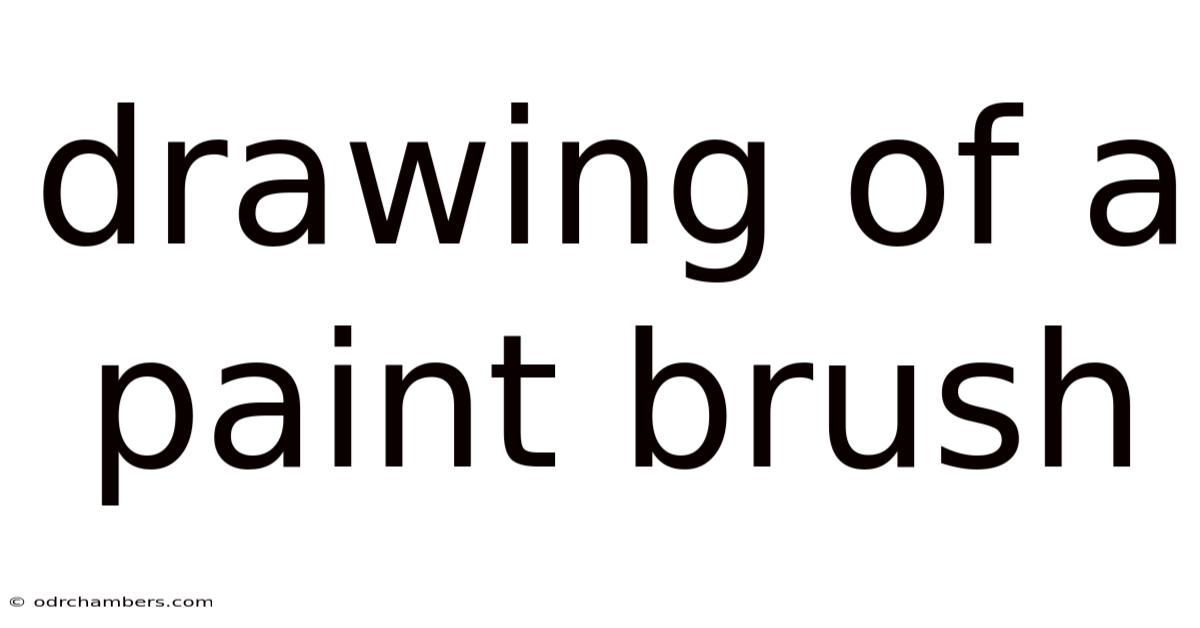 Drawing Of A Paint Brush
