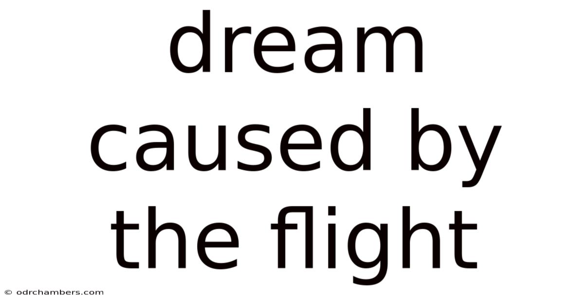 Dream Caused By The Flight