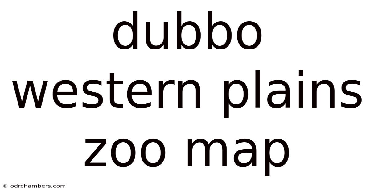 Dubbo Western Plains Zoo Map