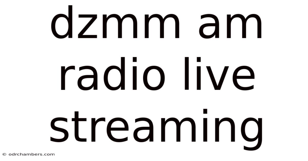 Dzmm Am Radio Live Streaming
