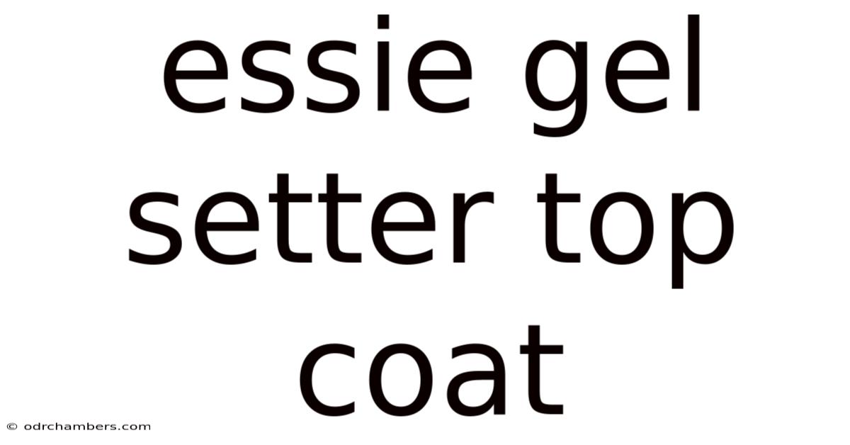 Essie Gel Setter Top Coat