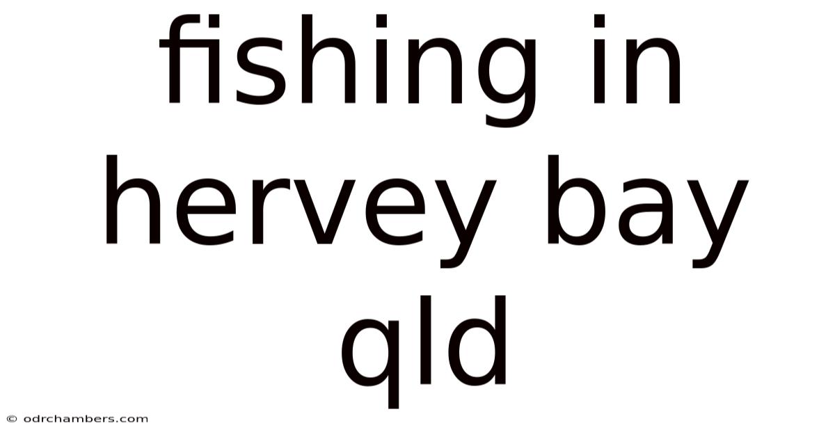 Fishing In Hervey Bay Qld
