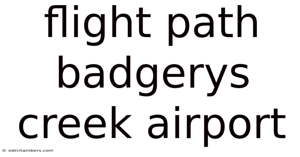 Flight Path Badgerys Creek Airport