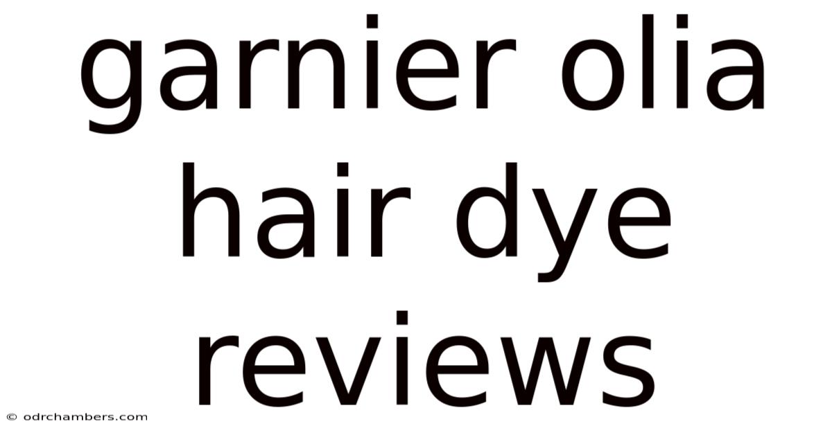 Garnier Olia Hair Dye Reviews