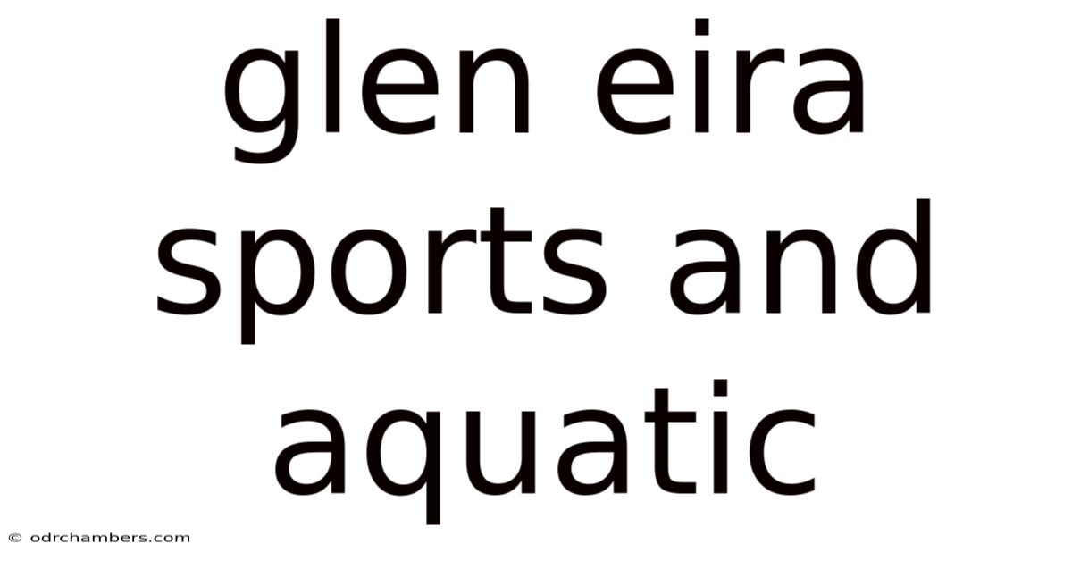 Glen Eira Sports And Aquatic