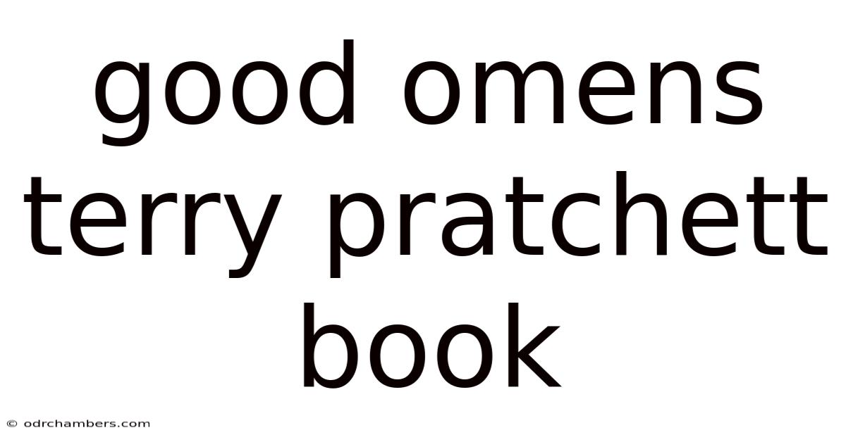 Good Omens Terry Pratchett Book