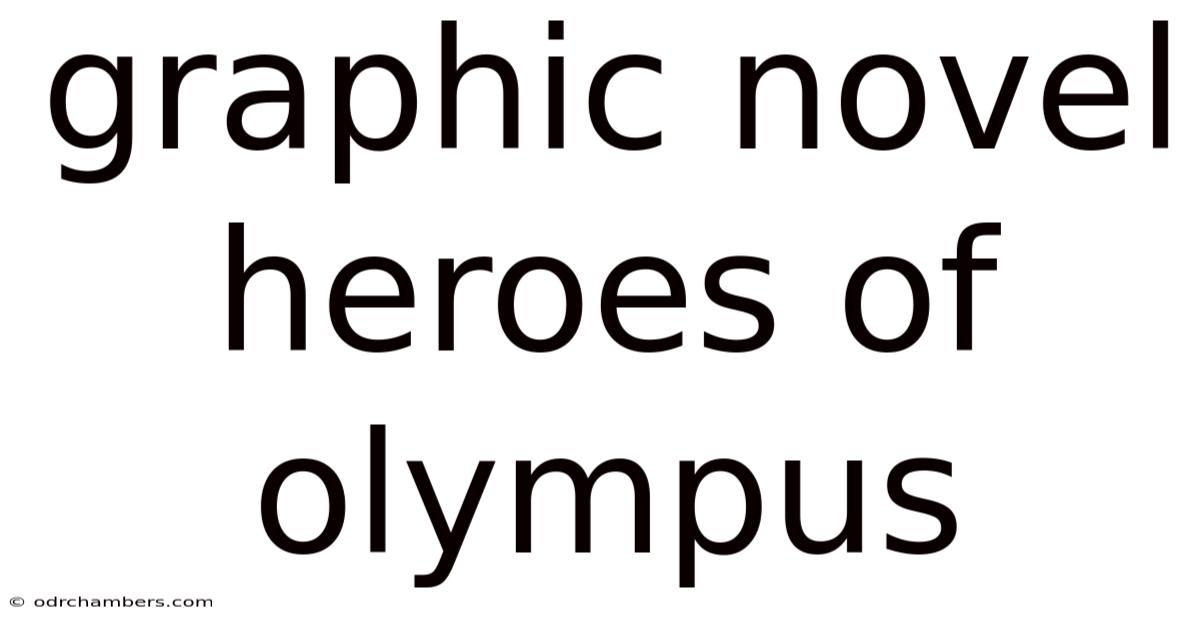 Graphic Novel Heroes Of Olympus