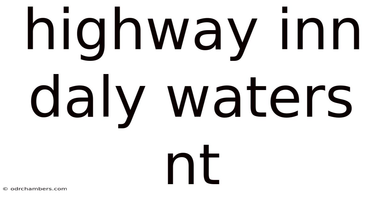 Highway Inn Daly Waters Nt