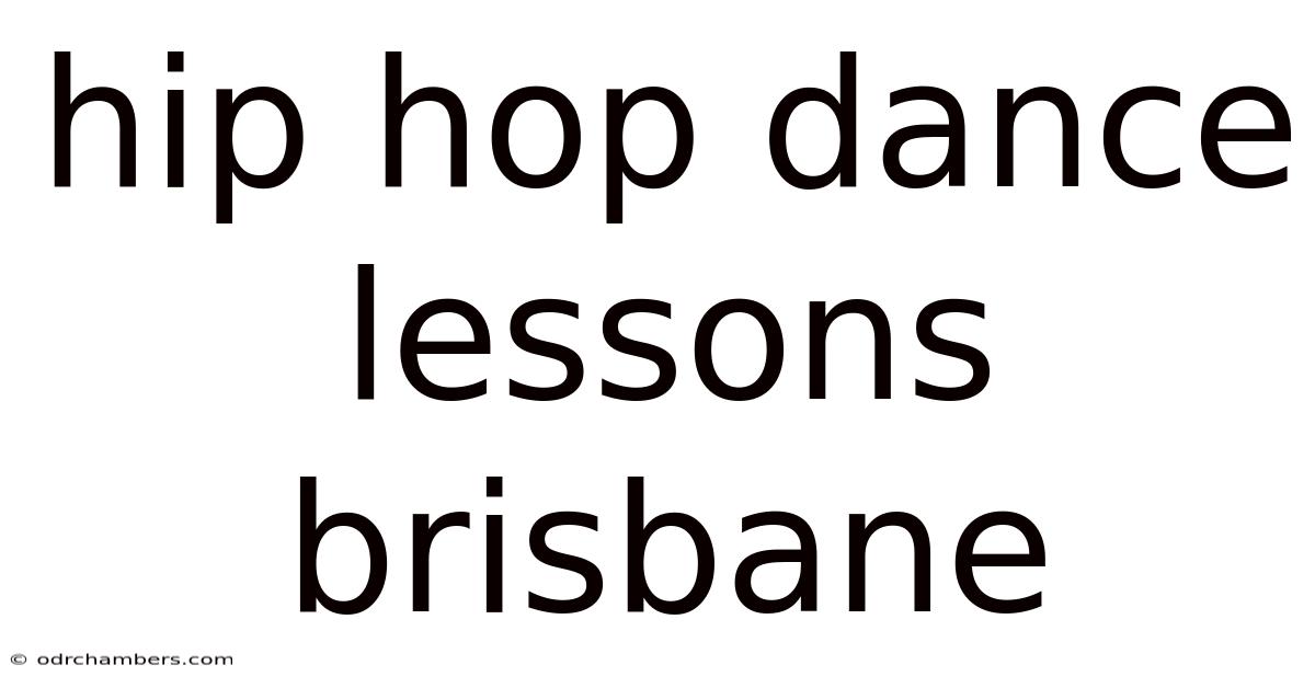 Hip Hop Dance Lessons Brisbane