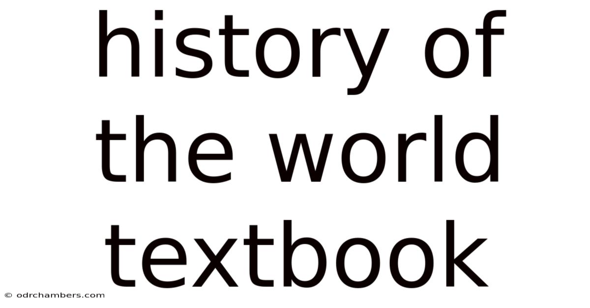 History Of The World Textbook