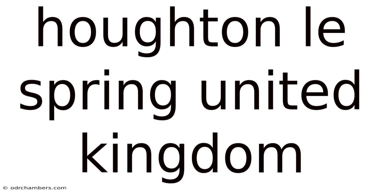 Houghton Le Spring United Kingdom