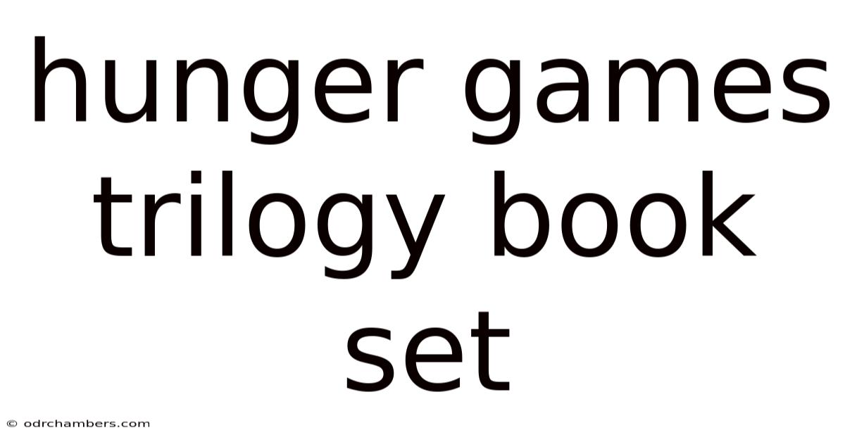 Hunger Games Trilogy Book Set