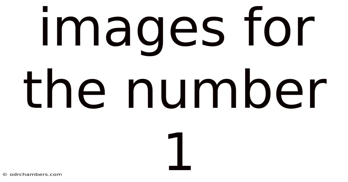 Images For The Number 1