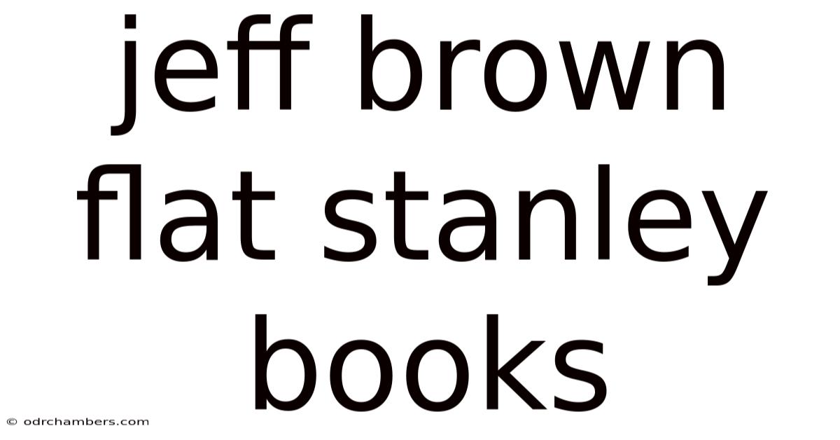 Jeff Brown Flat Stanley Books