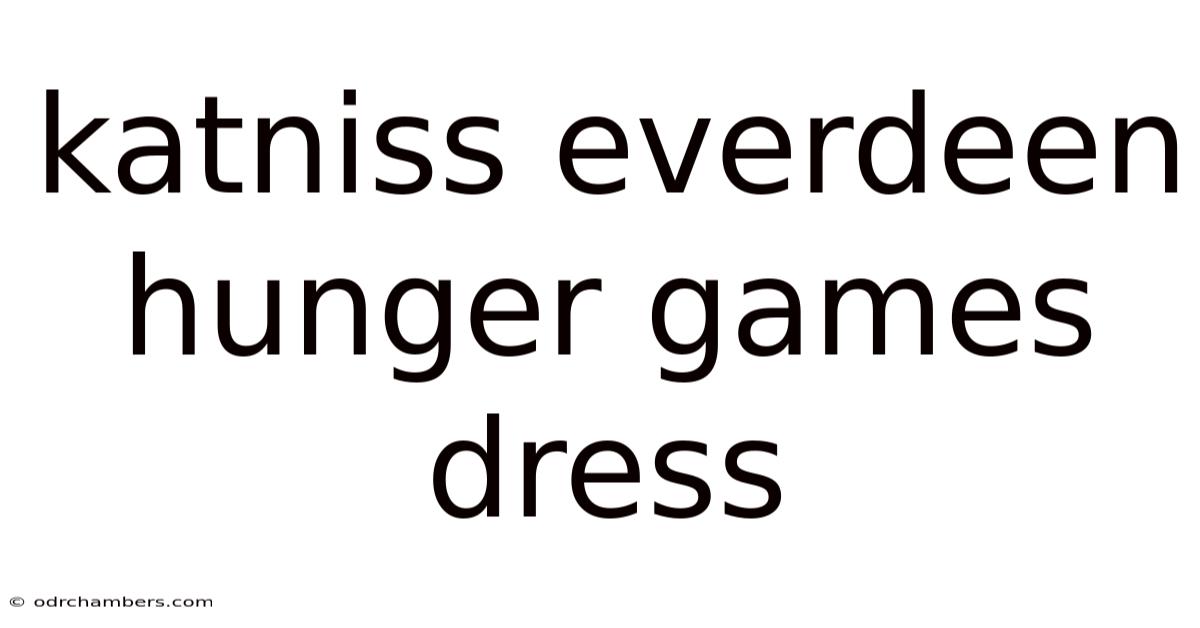 Katniss Everdeen Hunger Games Dress
