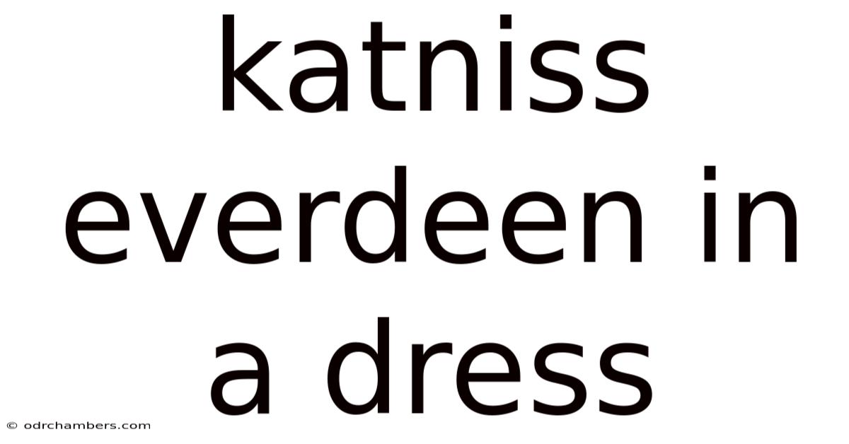 Katniss Everdeen In A Dress
