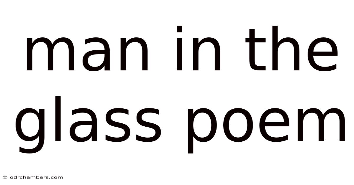 Man In The Glass Poem