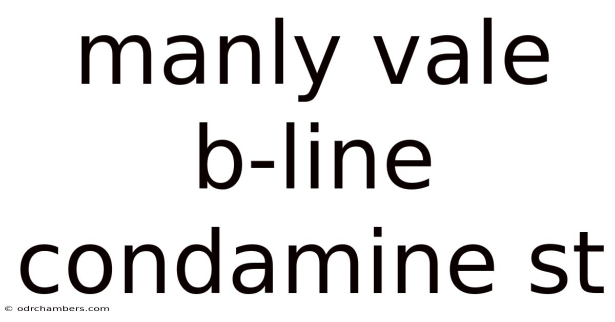 Manly Vale B-line Condamine St