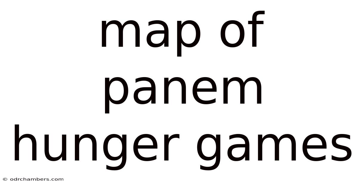 Map Of Panem Hunger Games