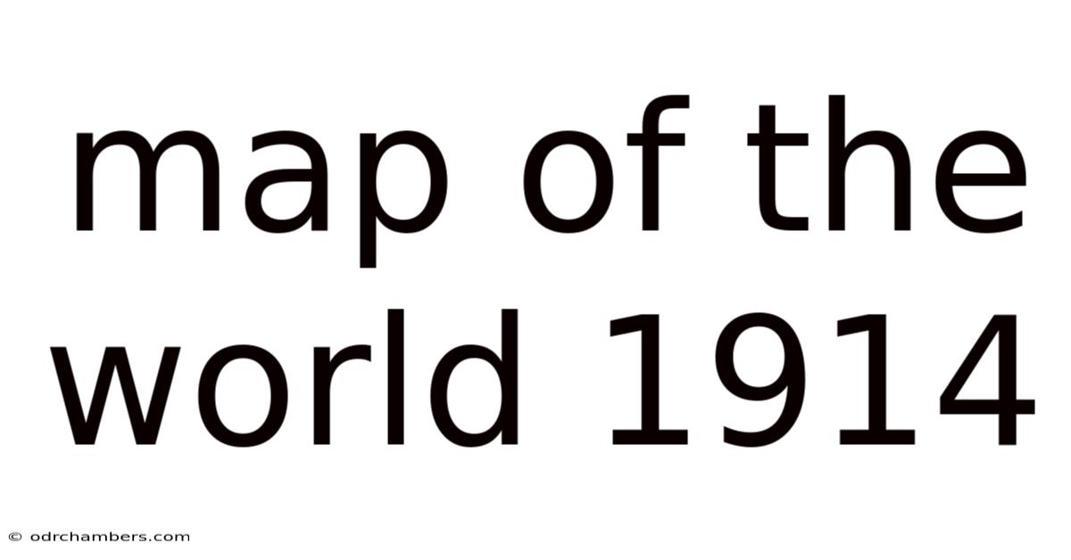 Map Of The World 1914