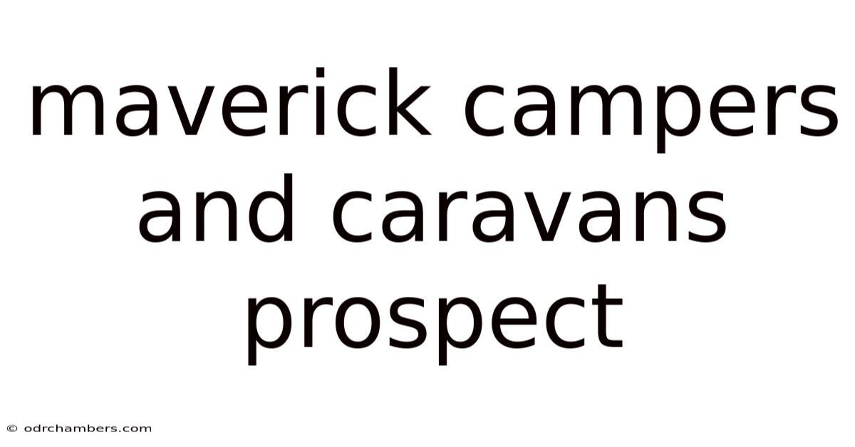 Maverick Campers And Caravans Prospect
