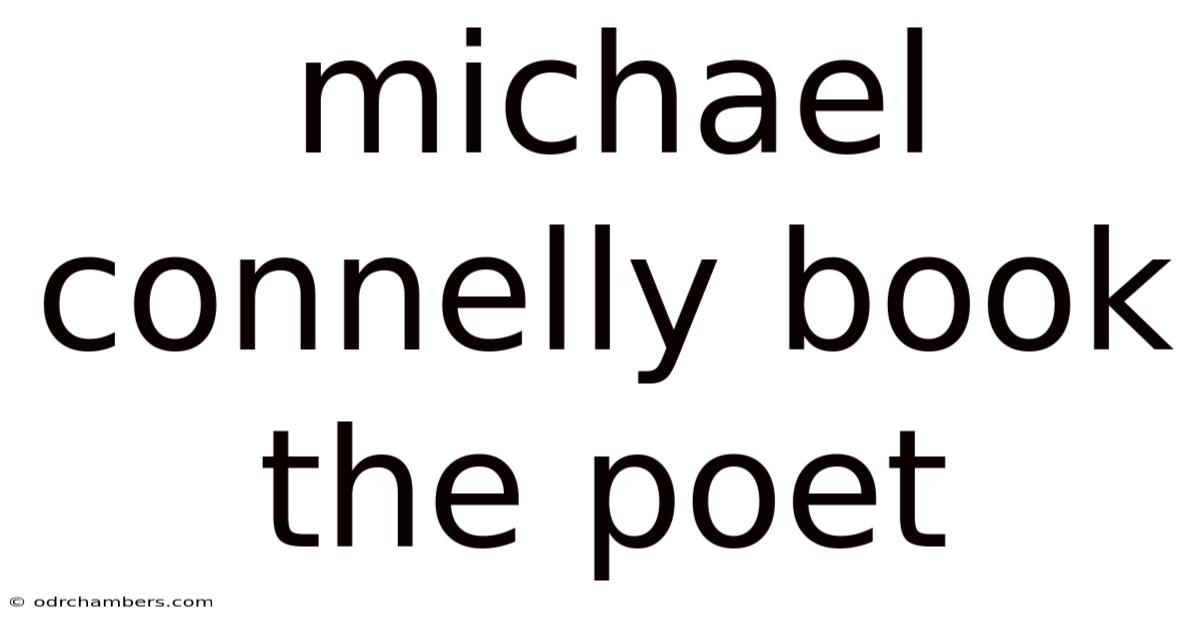 Michael Connelly Book The Poet