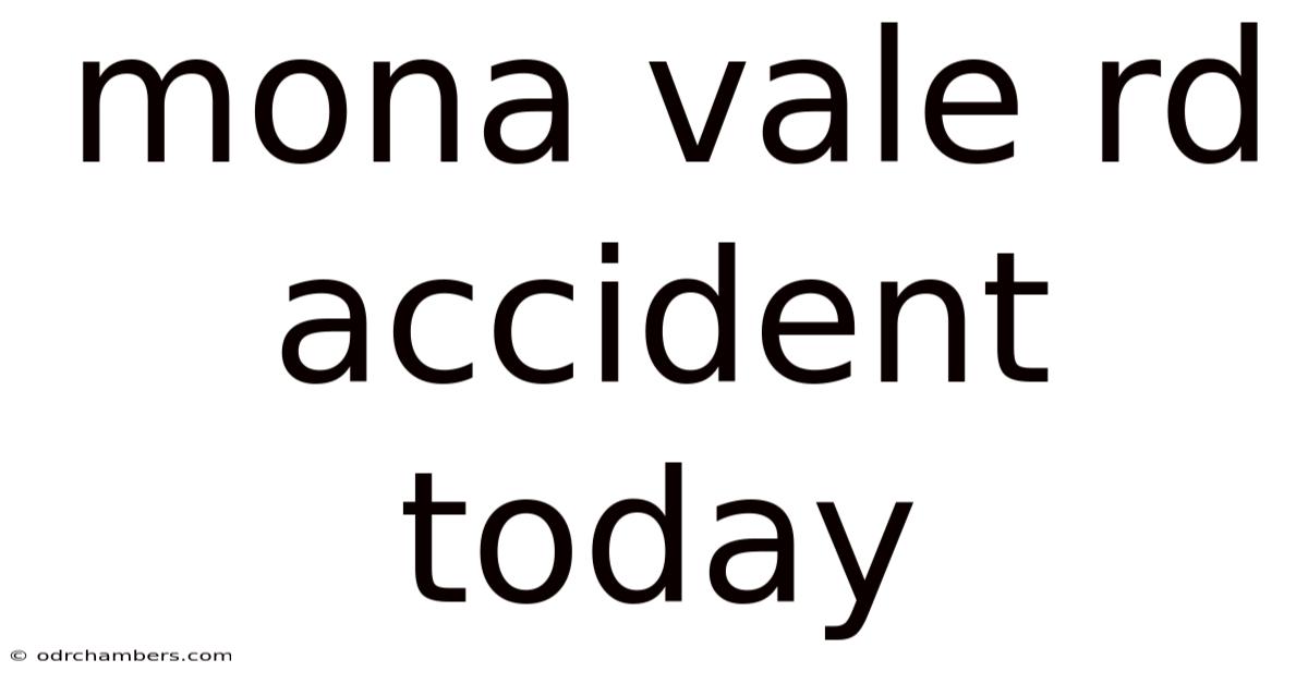 Mona Vale Rd Accident Today