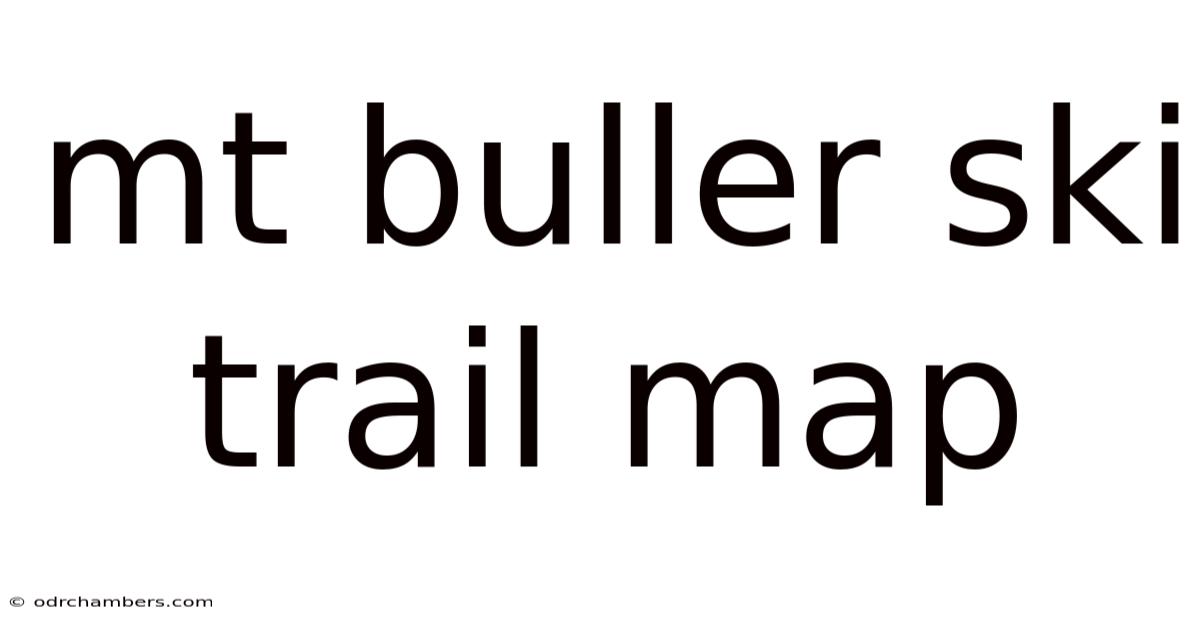 Mt Buller Ski Trail Map