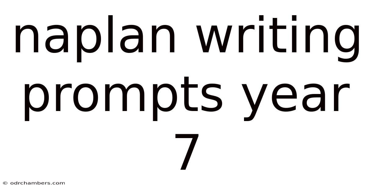 Naplan Writing Prompts Year 7