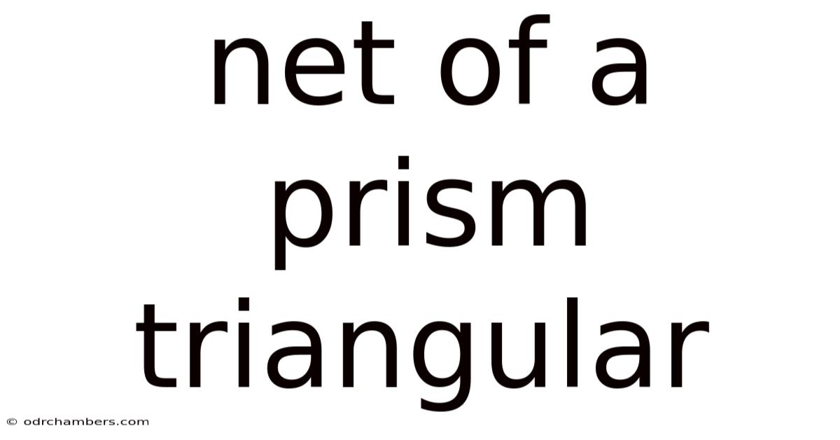Net Of A Prism Triangular