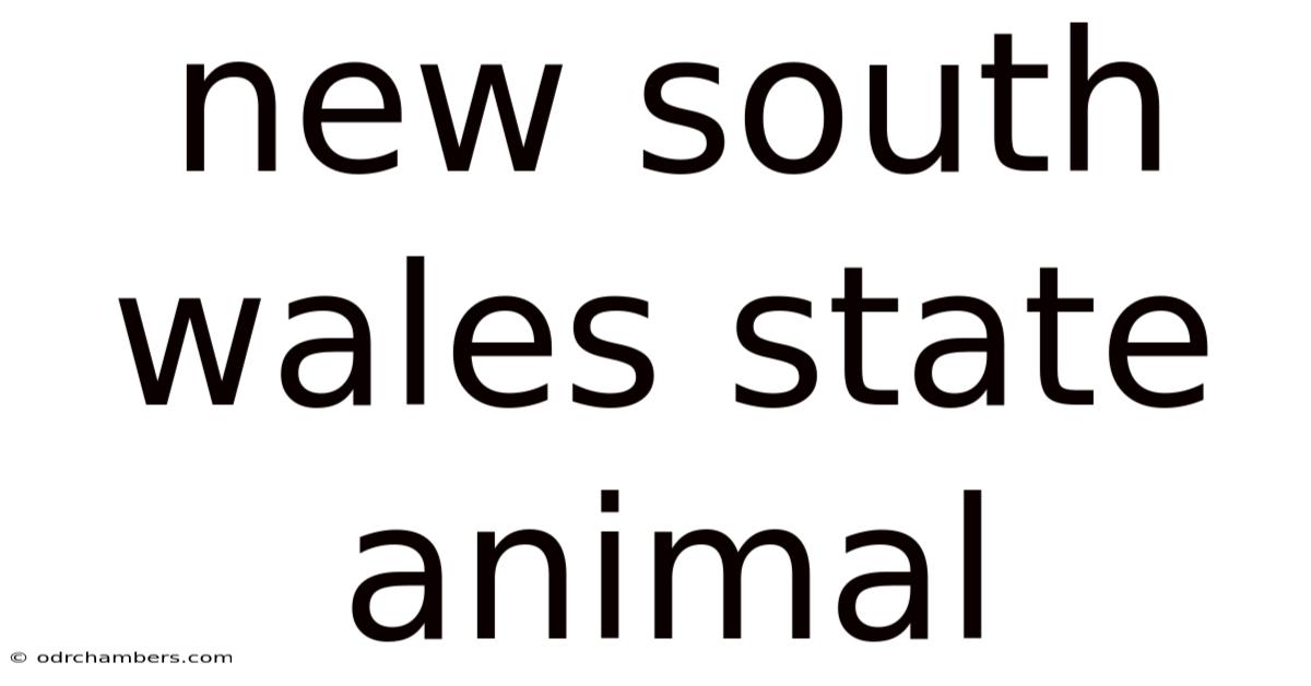 New South Wales State Animal