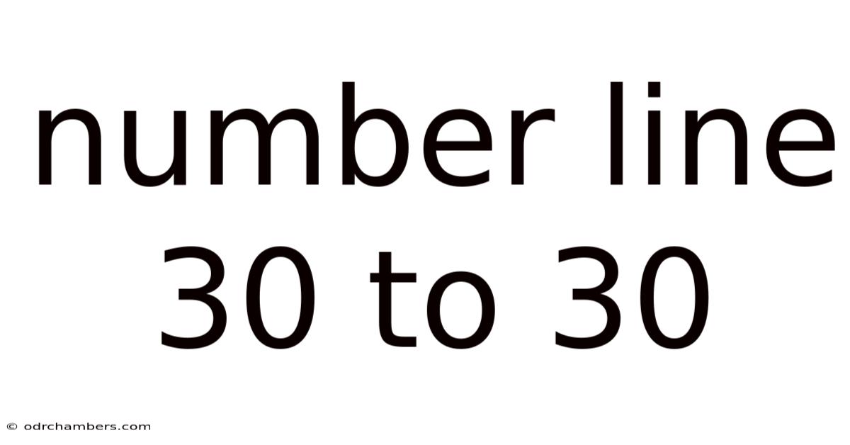 Number Line 30 To 30