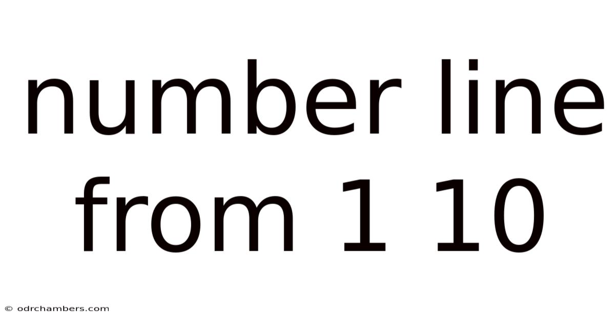 Number Line From 1 10