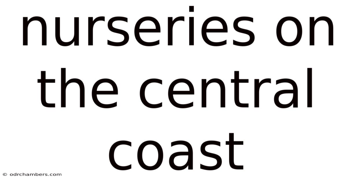 Nurseries On The Central Coast