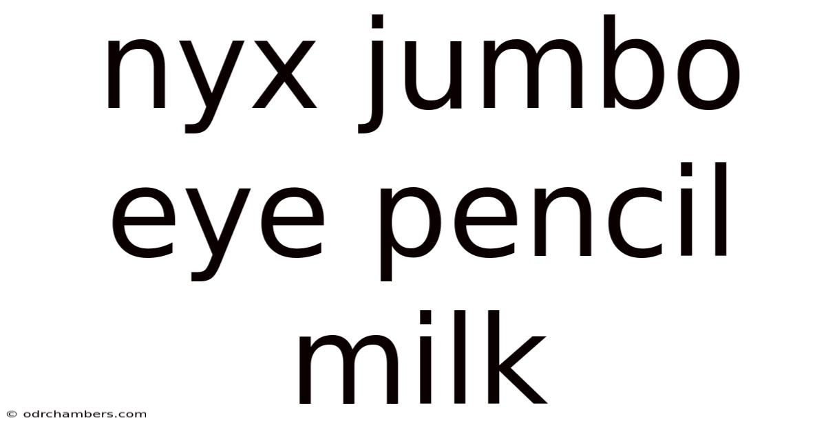Nyx Jumbo Eye Pencil Milk