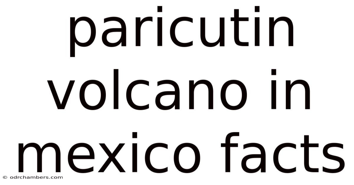 Paricutin Volcano In Mexico Facts