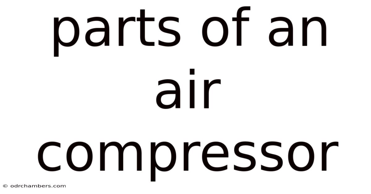 Parts Of An Air Compressor