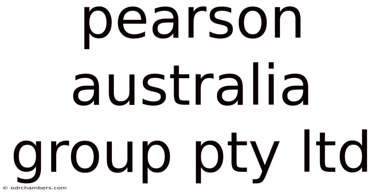 Pearson Australia Group Pty Ltd