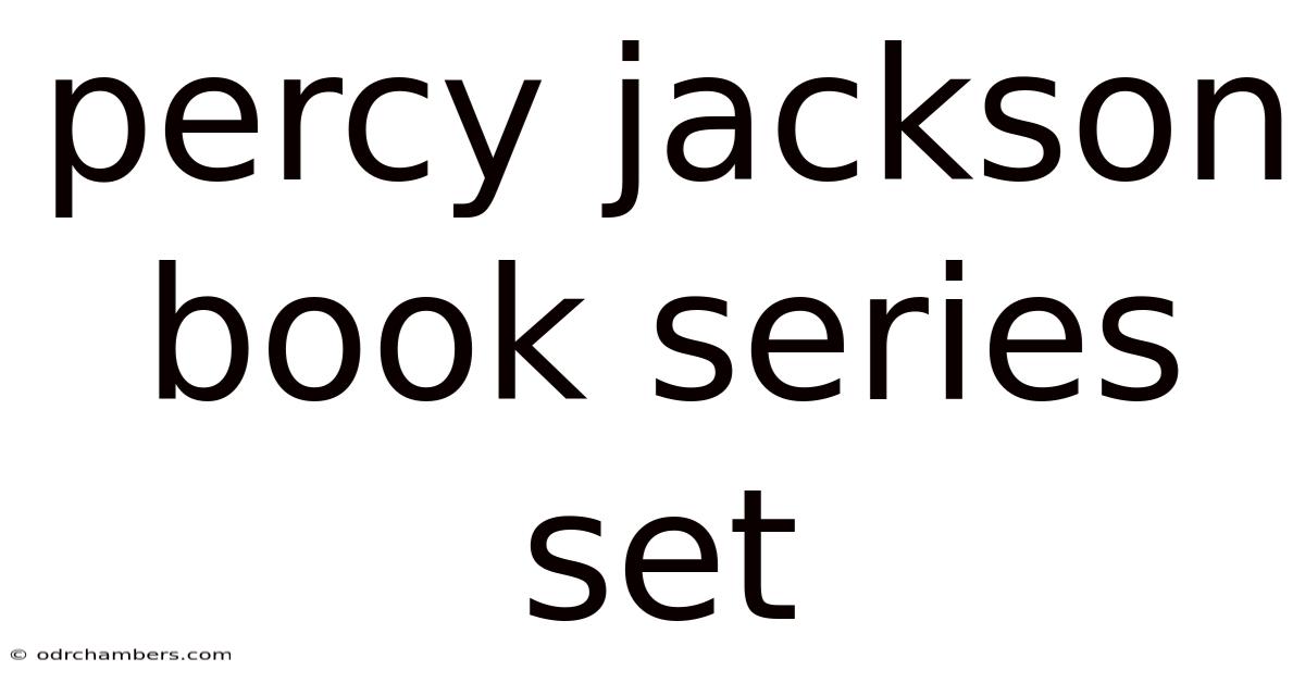 Percy Jackson Book Series Set