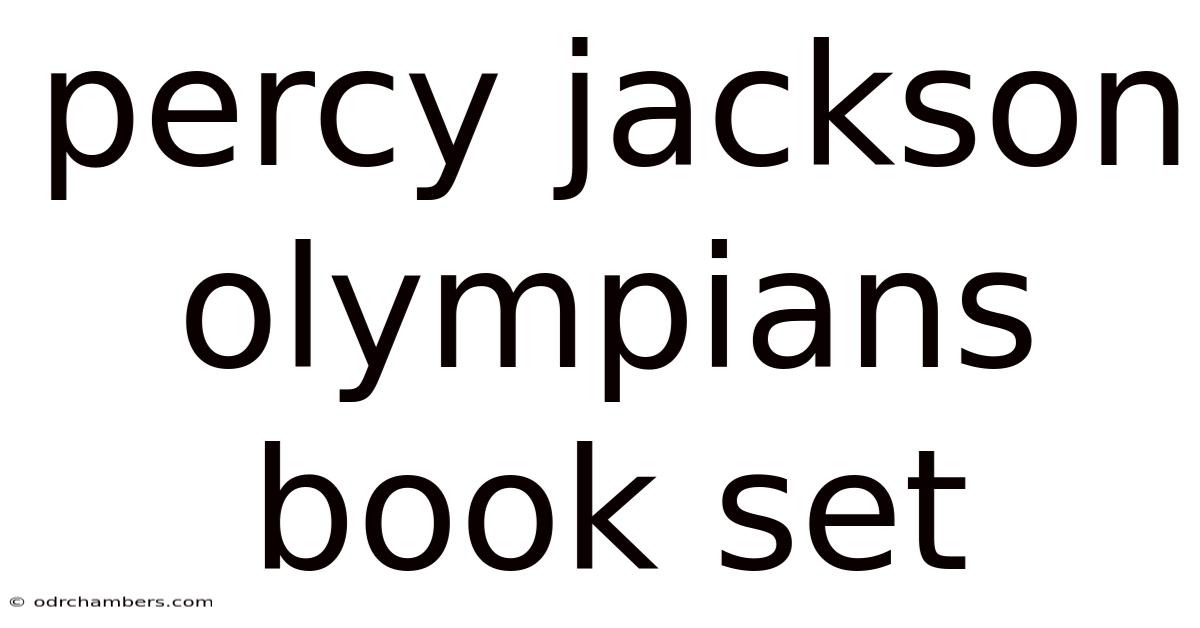 Percy Jackson Olympians Book Set
