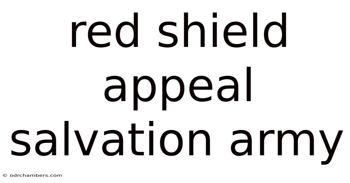 Red Shield Appeal Salvation Army