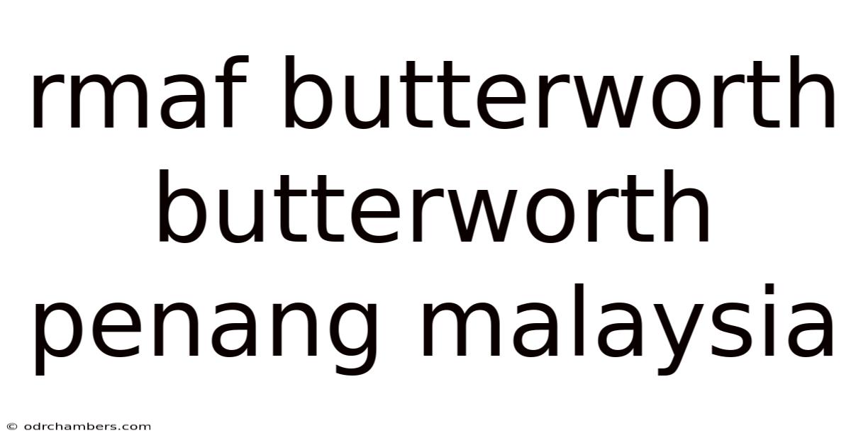 Rmaf Butterworth Butterworth Penang Malaysia
