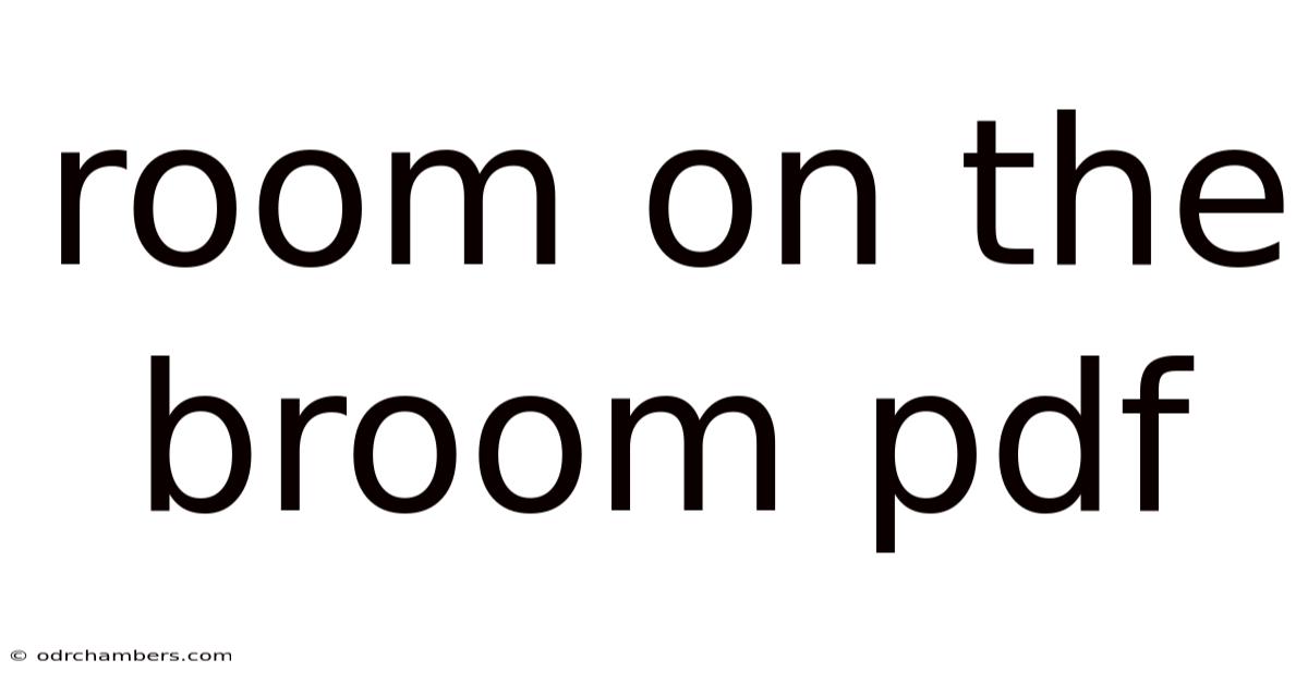 Room On The Broom Pdf