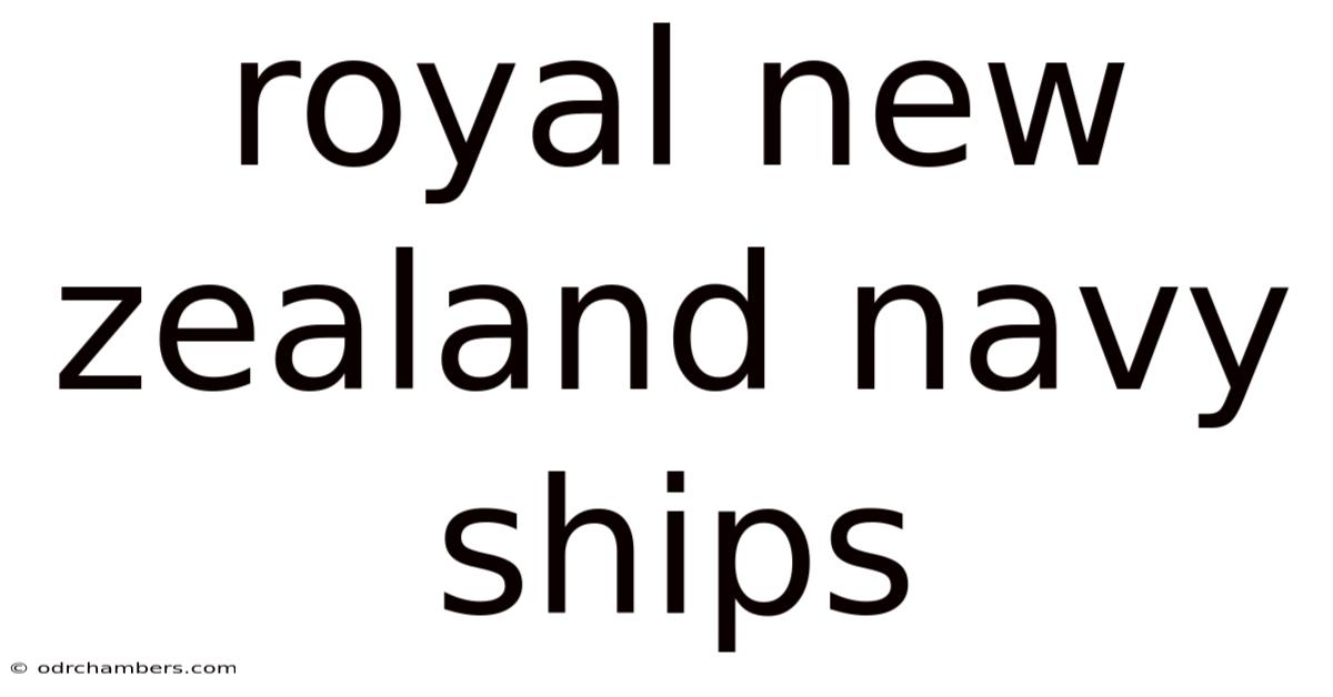 Royal New Zealand Navy Ships