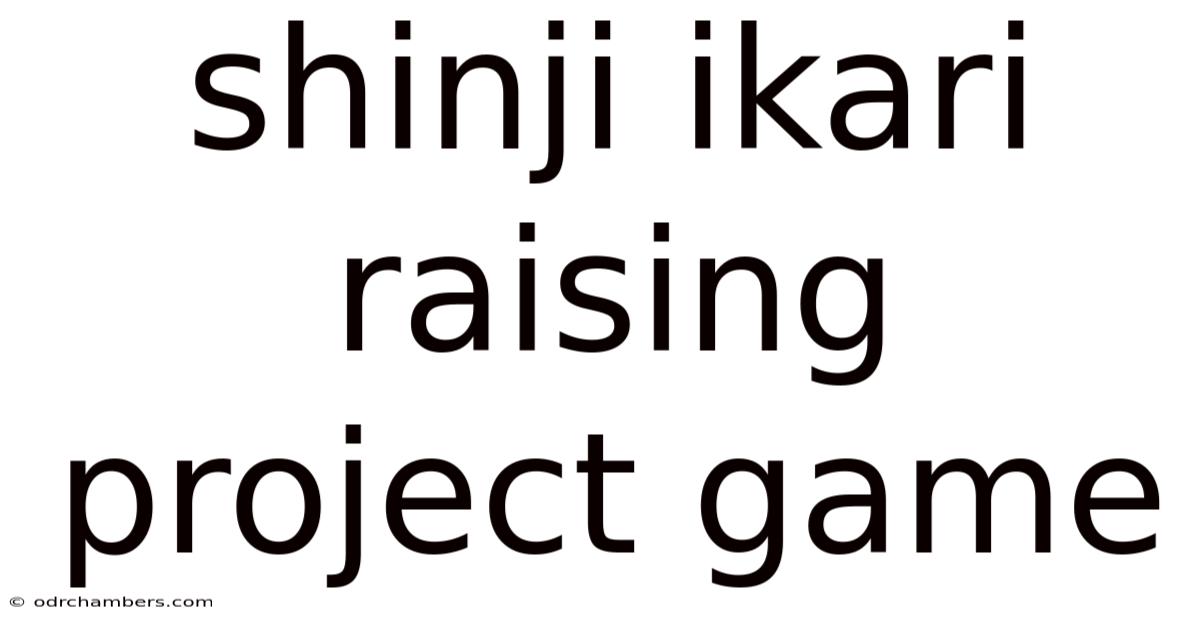 Shinji Ikari Raising Project Game