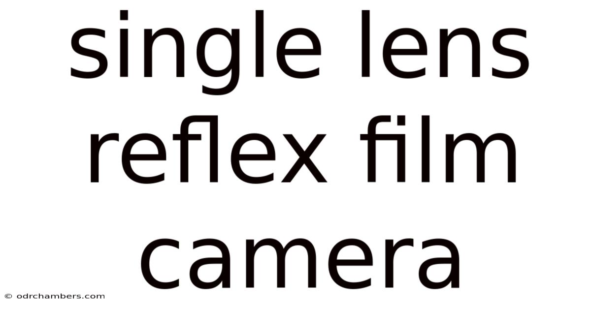 Single Lens Reflex Film Camera